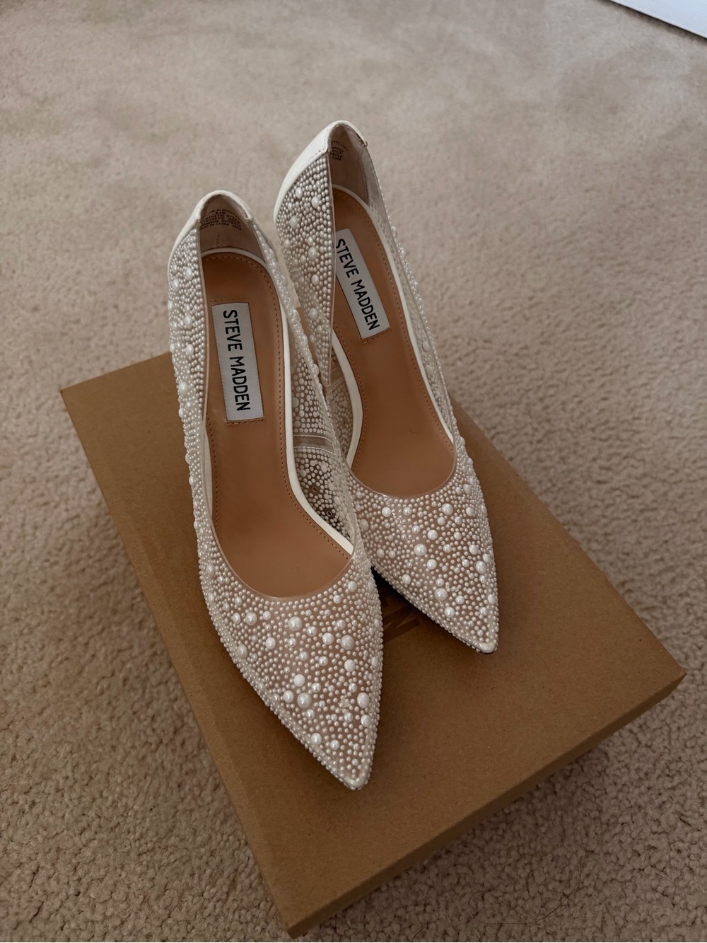 Steve Madden Evelyn-P Clear Heels